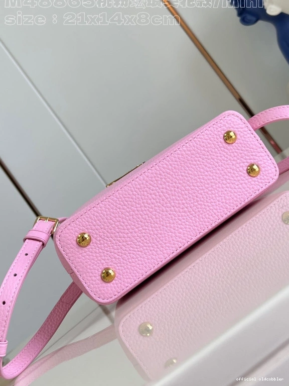 Official oldcobbler VUITTON MINI-21*14*8CM CAPUCINES LOUIS 0724